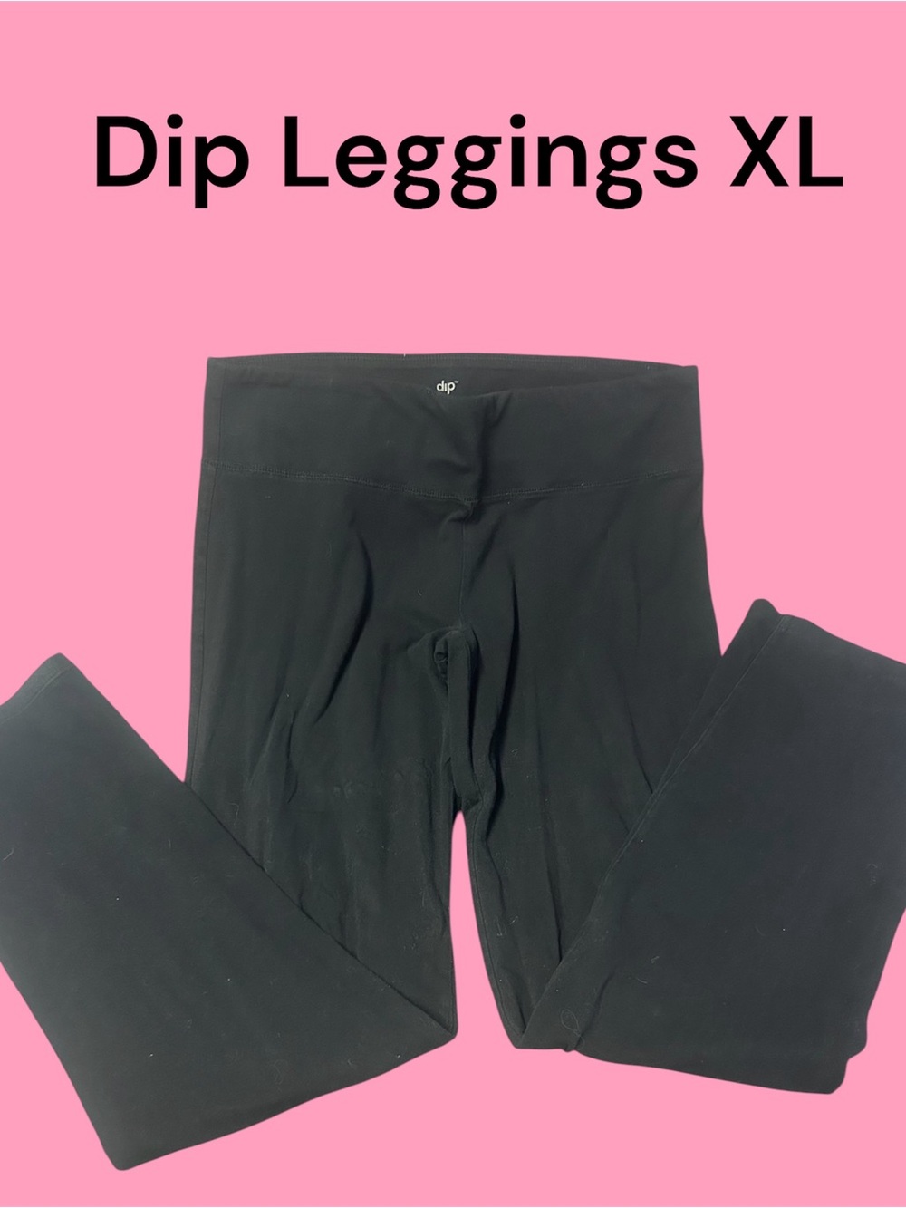 dip Black Flared Leggings XL